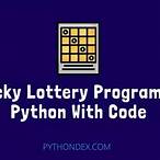 python lottery program